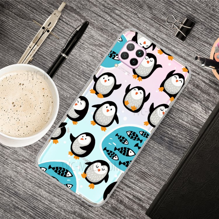 Pattern Printing TPU Soft Phone Back Shell for Huawei P40 Lite/Nova 6 SE/Nova 7i - Little Penguin-5