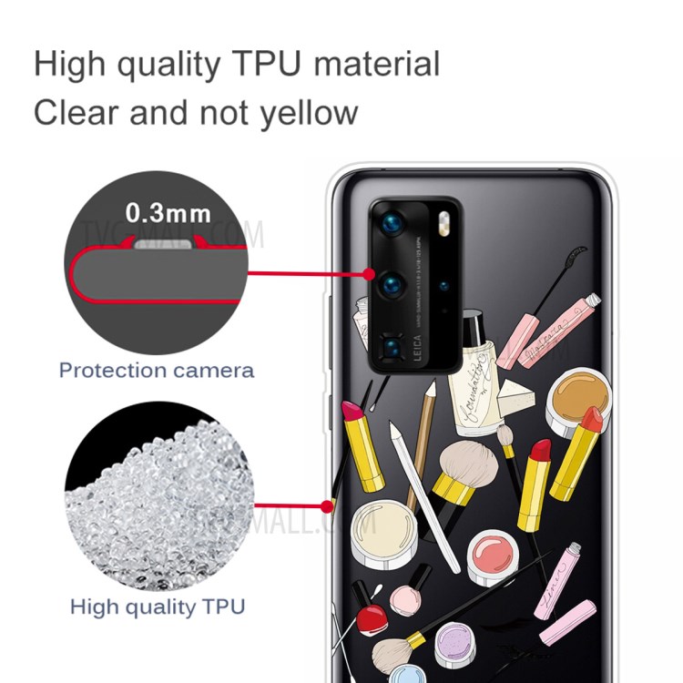 Pattern Printing TPU Soft Phone Cover for Huawei P40 Pro - Cosmetic-2