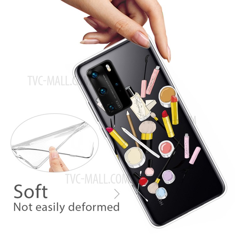 Pattern Printing TPU Soft Phone Cover for Huawei P40 Pro - Cosmetic-3