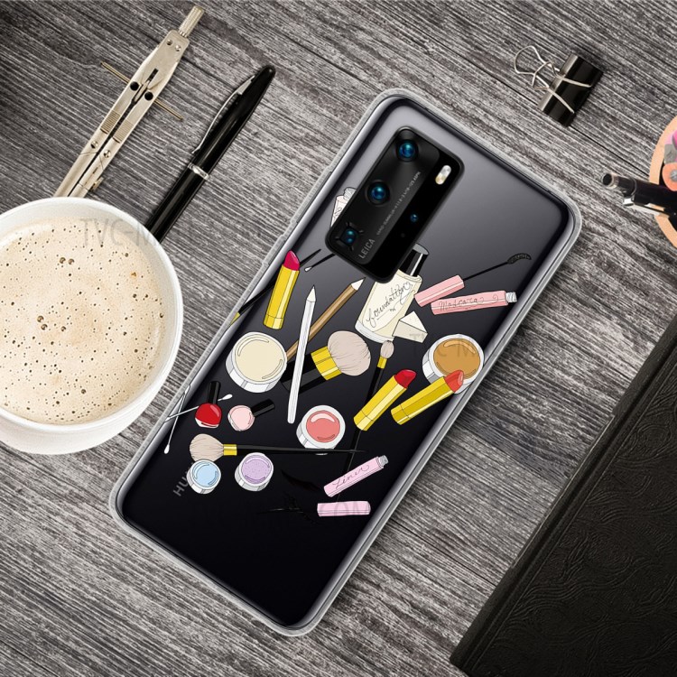 Pattern Printing TPU Soft Phone Cover for Huawei P40 Pro - Cosmetic-5