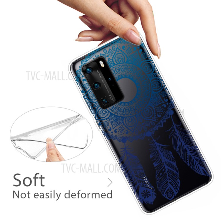 Pattern Printing TPU Soft Phone Cover for Huawei P40 Pro - Malanda Flower-3