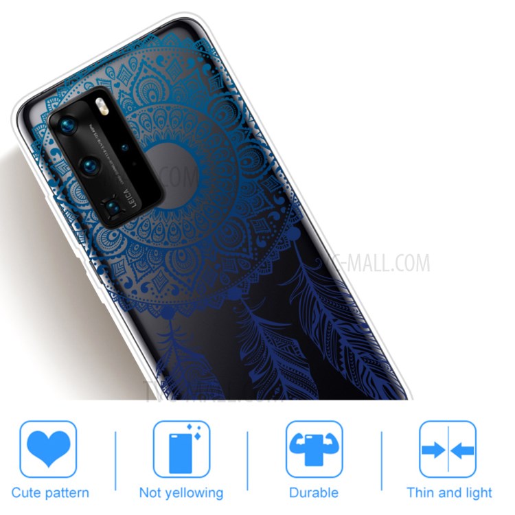 Pattern Printing TPU Soft Phone Cover for Huawei P40 Pro - Malanda Flower-4