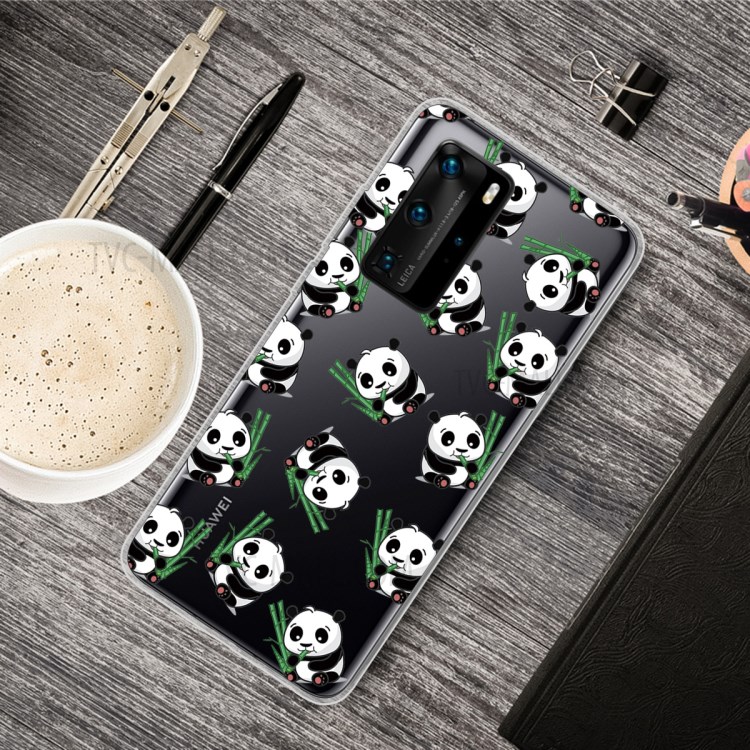 Pattern Printing TPU Soft Phone Cover for Huawei P40 Pro - Cute Panda-5
