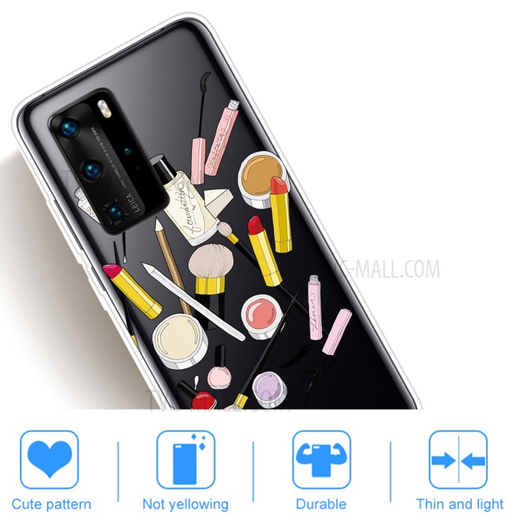 Pattern Printing TPU Soft Phone Cover for Huawei P40 - Cosmetic-4