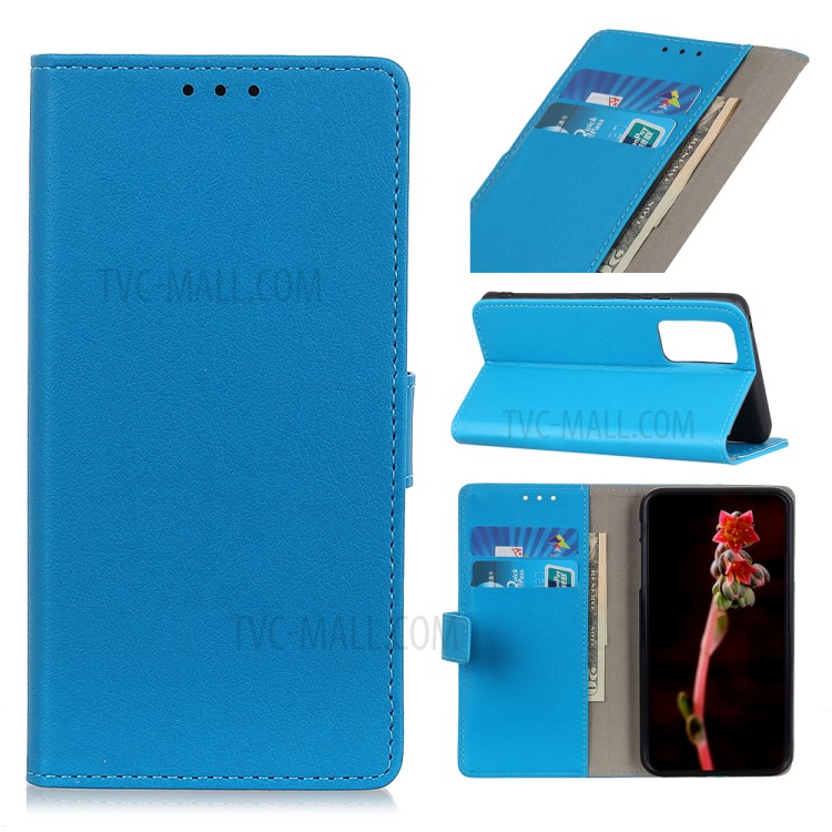 Leather Stand Case with Card Slots for Huawei nova 7 Pro 5G - Blue-1