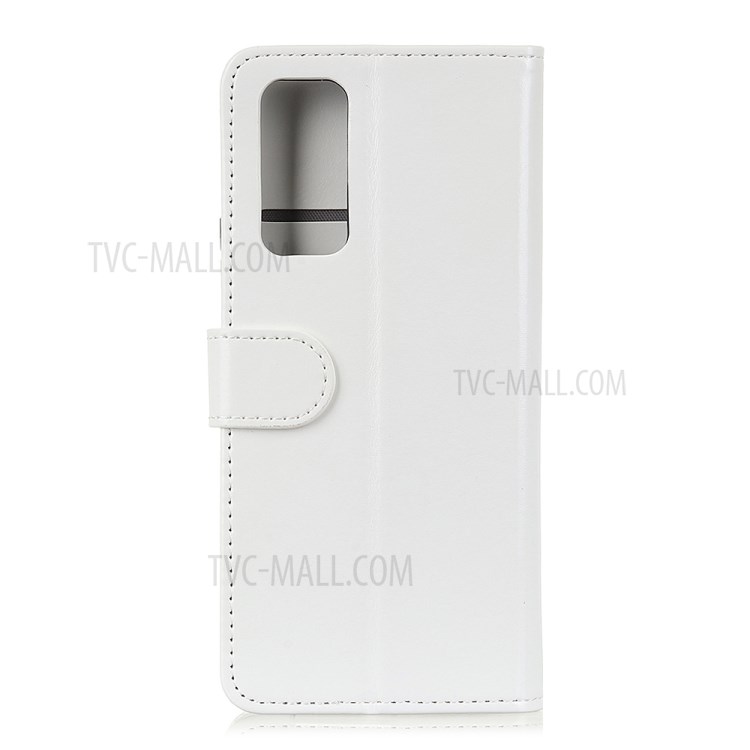 Crazy Horse Leather Wallet Stand Case for Huawei nova 7 Pro 5G - White-3