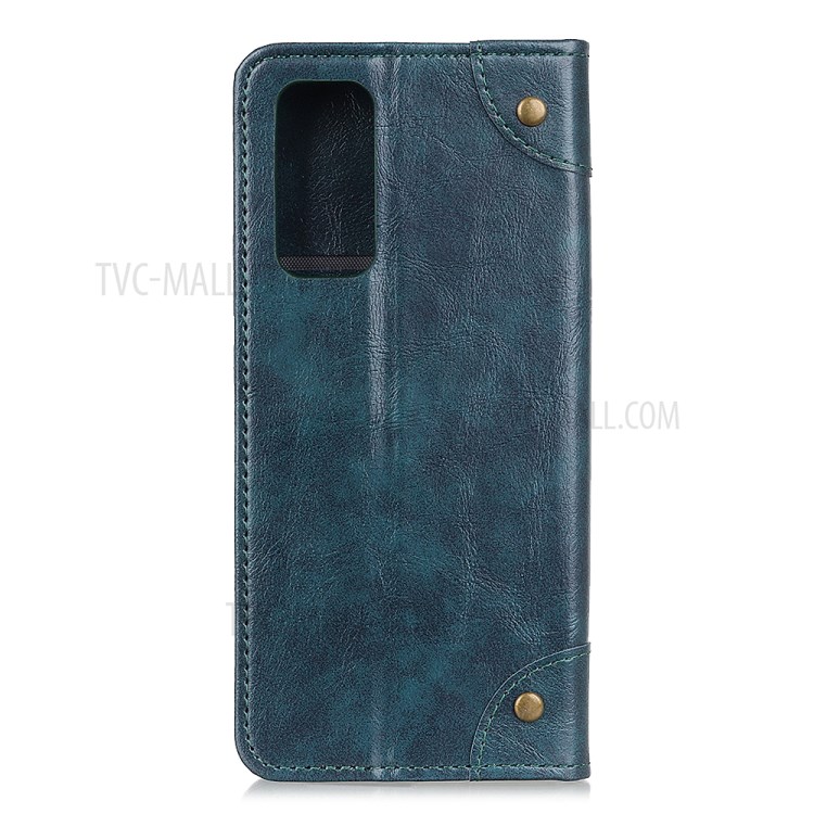 Auto-absorbed Wallet Leather Phone Case Cover for Huawei nova 7 Pro 5G - Blue-2