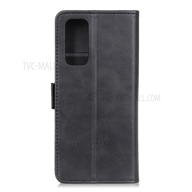 Magnetic Double Clasp Leather Wallet Case for Huawei nova 7 Pro 5G - Black-2