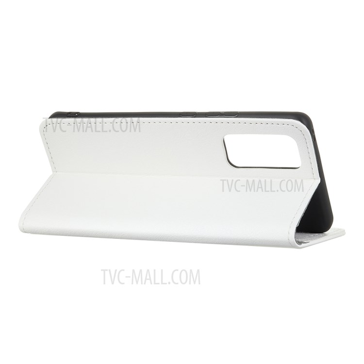 Magnetic Leather Stand Case for Honor 30 Pro - White-3