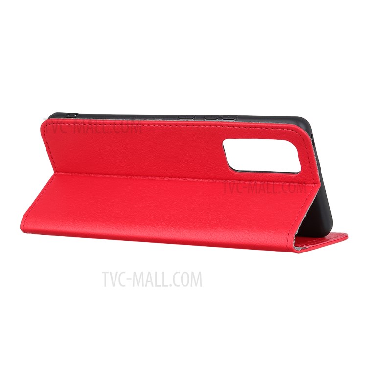 Magnetic Leather Stand Case for Honor 30 Pro - Red-3