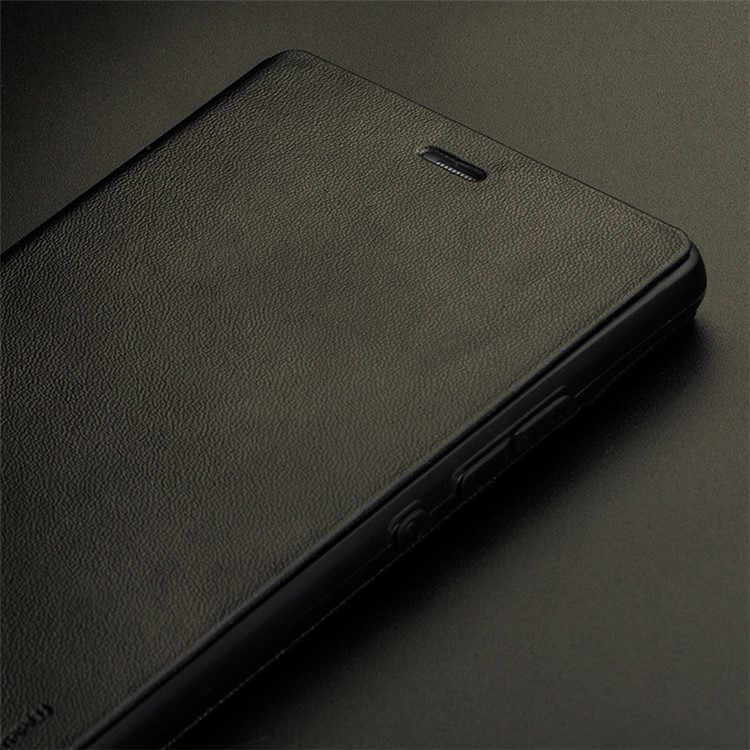 X-LEVEL Fib Color Series Slim Leather Folio Case for Huawei Ascend P8 - Black-3
