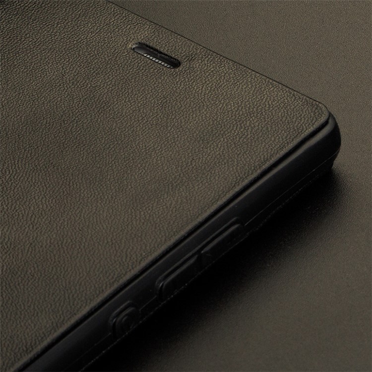 X-LEVEL Fib Color Series Slim Leather Folio Case for Huawei Ascend P8 - Black-5