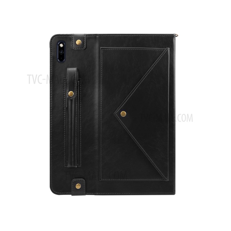 Envelop Style Wallet Leather Tablet Cover with Pen Slot for Huawei MatePad Pro 10.8 inch - Black-2