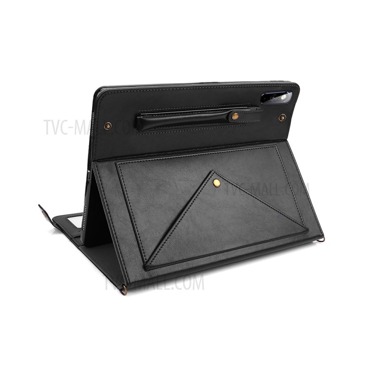 Envelop Style Wallet Leather Tablet Cover with Pen Slot for Huawei MatePad Pro 10.8 inch - Black-5