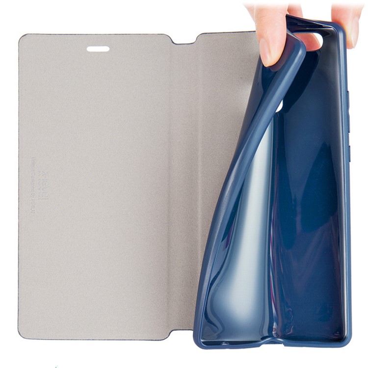 X-LEVEL FIB Color Leather Stand Flip Cover for Huawei P9 Plus - Dark Blue-6
