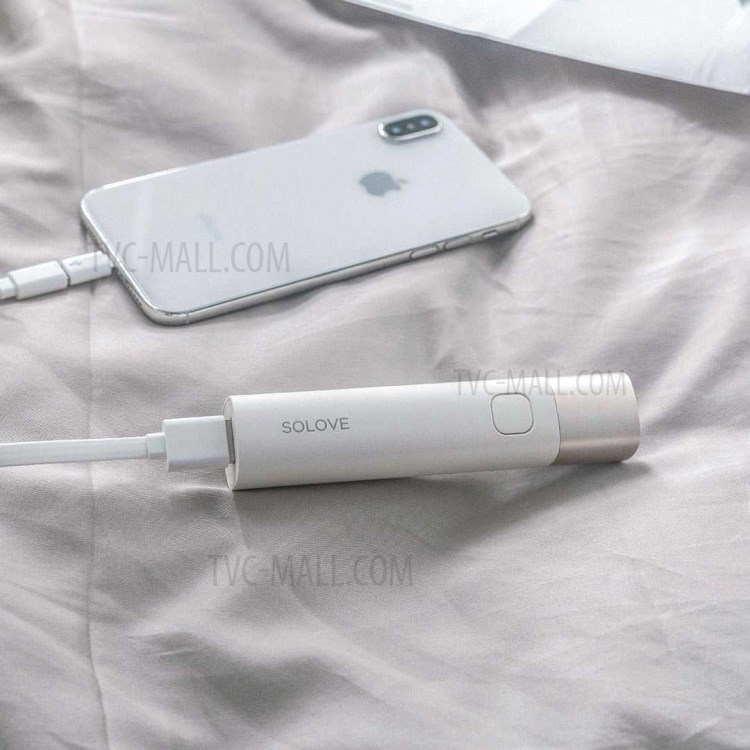 XIAOMI YOUPIN SOLOVE Portable Flashlight + 3000mAh Mobile Power Bank - White-8