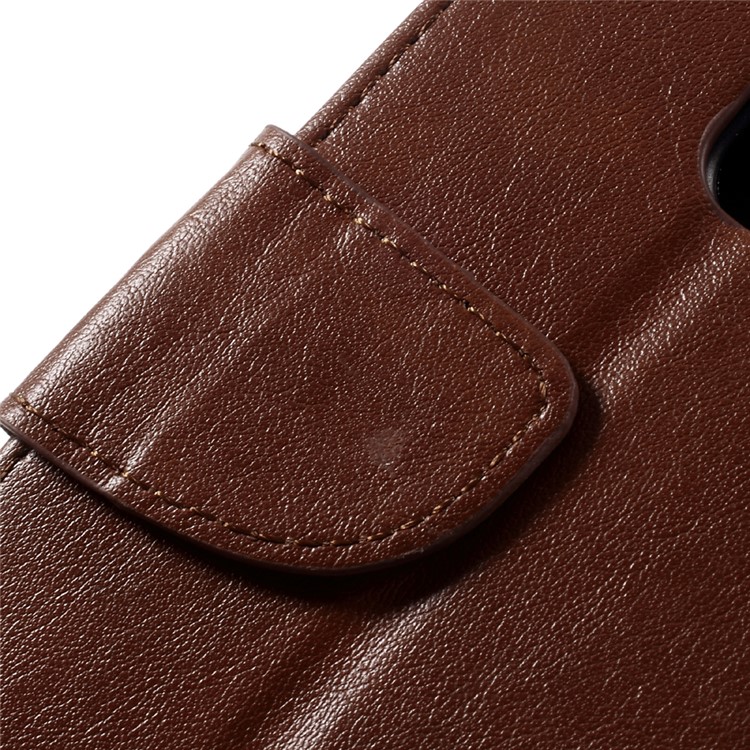 Imprint Butterfly Flower Leather Stand Wallet Case for Huawei Honor 7 / 7 Premium - Brown-10