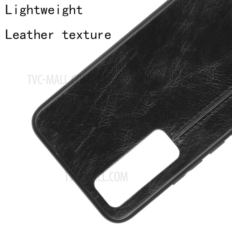Caso Rivestito Cellulare PC + TPU Pelle PU Per Huawei Nova 7 Pro 5G - Nero-2