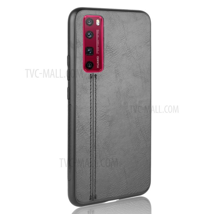 Caso Rivestito Cellulare PC + TPU Pelle PU Per Huawei Nova 7 Pro 5G - Nero-4