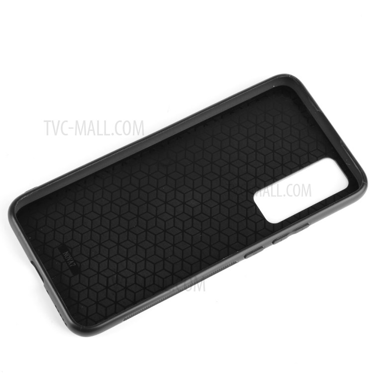 Caso Rivestito Cellulare PC + TPU Pelle PU Per Huawei Nova 7 Pro 5G - Nero-7