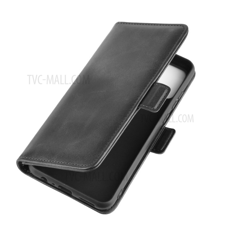 Magnet Adsorption Leather Wallet Stand Phone Shell Cover for Honor Play 9A - Black-3