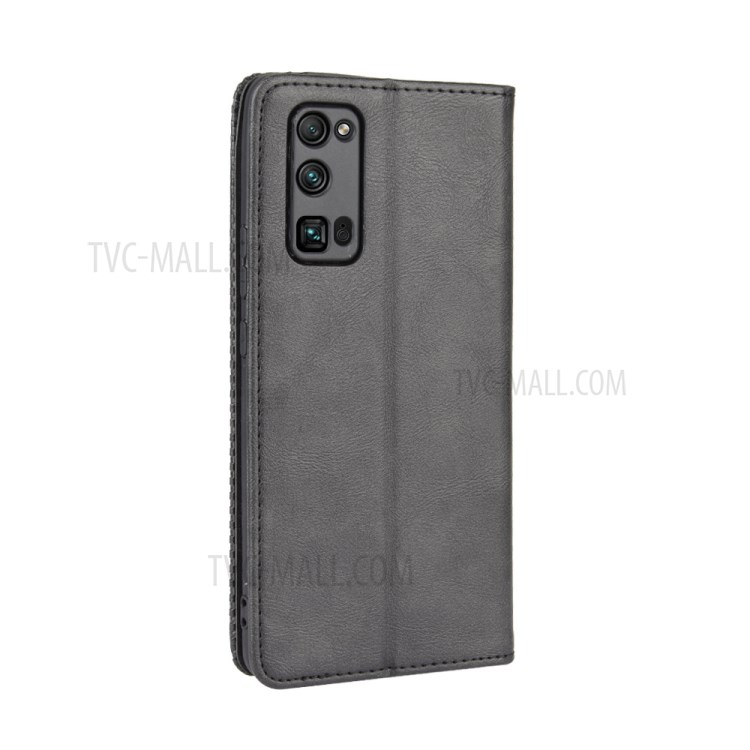 Retro Leather with Wallet Phone Case for Honor 30 Pro - Black-6