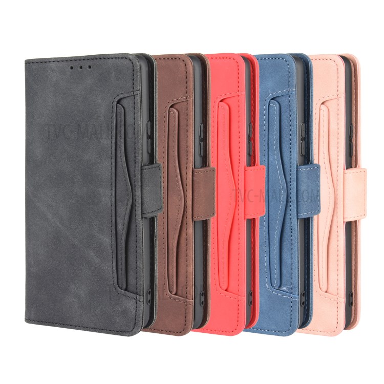 Multiple Card Slots Magnetic PU Leather Shell with Stand for Honor 30 Pro - Black-13