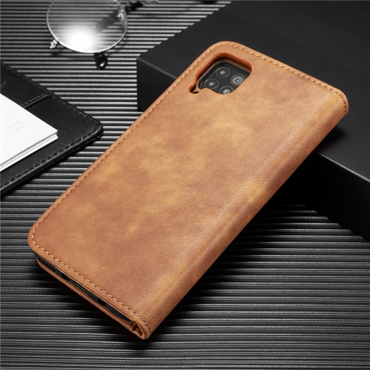 DG.MING Detachable 2-in-1 Split Leather Cover + PC Shell for Huawei P40 Lite/Nova 6 SE/Nova 7i - Brown-2