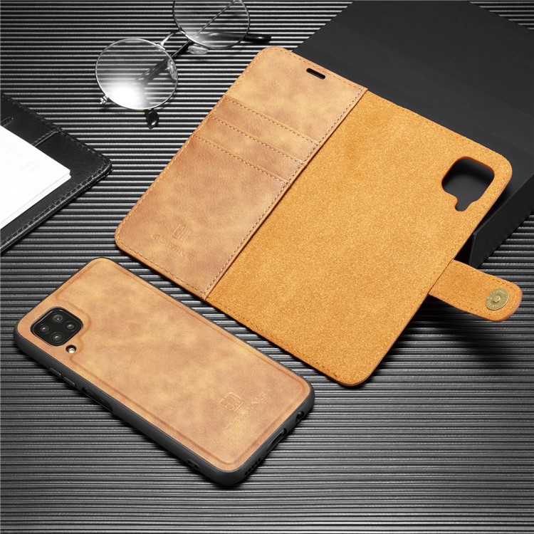 DG.MING Detachable 2-in-1 Split Leather Cover + PC Shell for Huawei P40 Lite/Nova 6 SE/Nova 7i - Brown-4