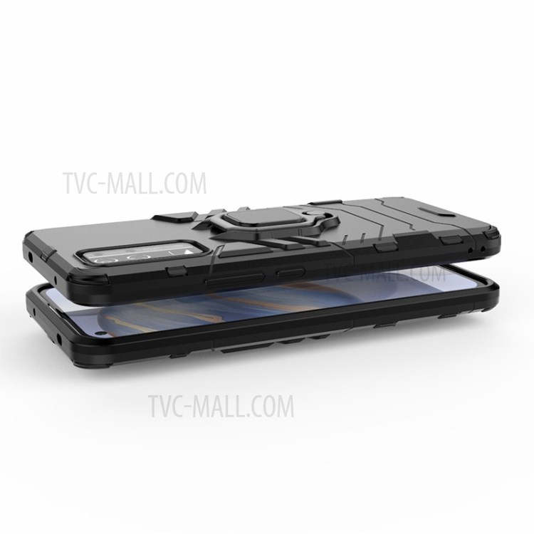 Охладиться Защитное Кольцо Держатель Подножку PC + TPU Чехол Для Честь 30 - Черный-4