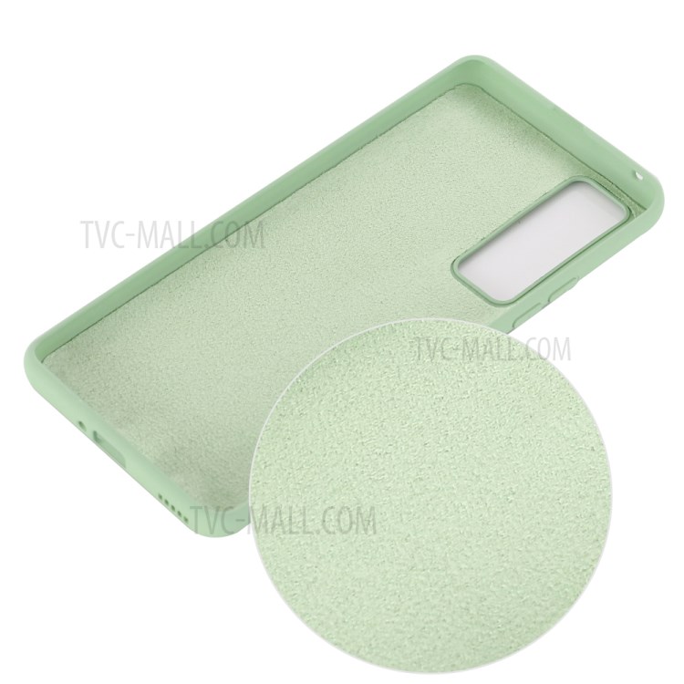 Liquid Silicone Shell Case for Huawei Huawei nova 7 5G - Green-3