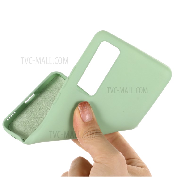 Liquid Silicone Shell Case for Huawei Huawei nova 7 5G - Green-4