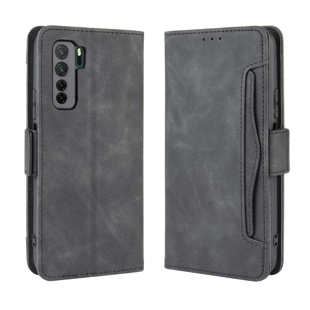 PU Leather with Multiple Card Slots Mobile Phone Shell for Huawei nova 7 SE/P40 Lite 5G - Black-2