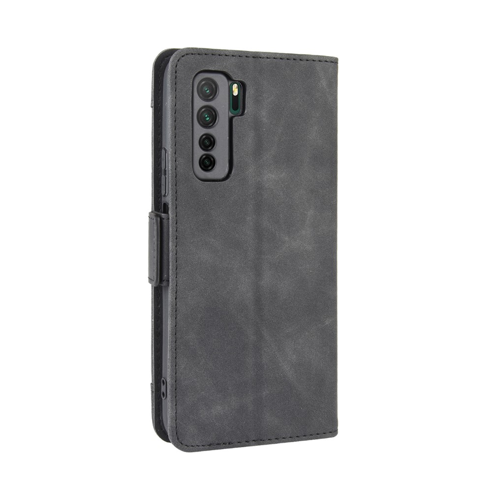PU Leather with Multiple Card Slots Mobile Phone Shell for Huawei nova 7 SE/P40 Lite 5G - Black-7