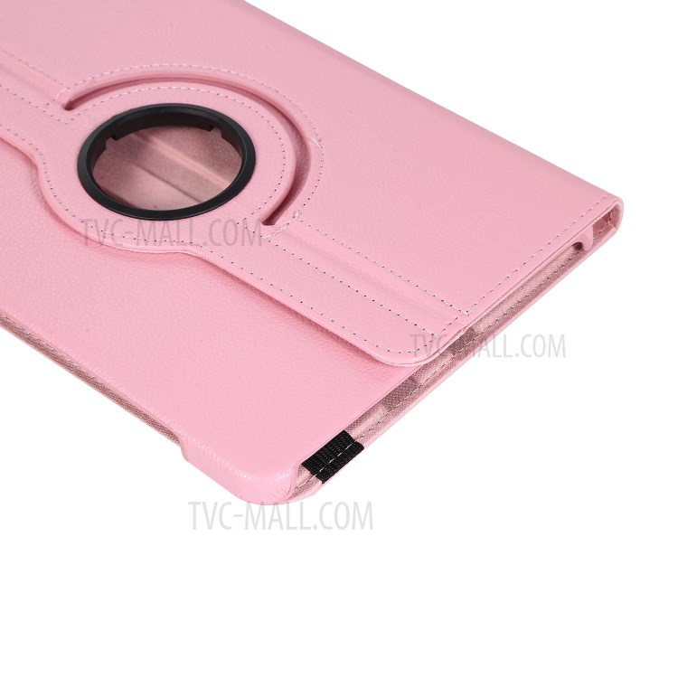 Litchi Skin Leather with 360 Degree Rotary Stand Tablet Case for Huawei MatePad - Pink-10