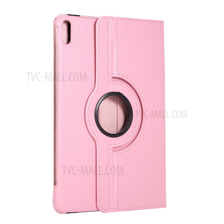 Litchi Skin Leather with 360 Degree Rotary Stand Tablet Case for Huawei MatePad - Pink-3