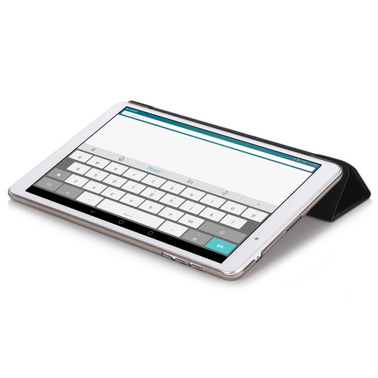 Slim Tri-fold Leather Stand Case for Huawei MediaPad T2 10.0 Pro - Black-4