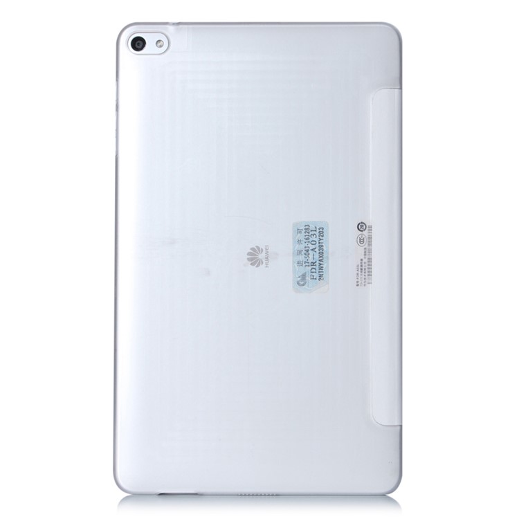 Slim Tri-fold Leather Stand Cover for Huawei MediaPad T2 10.0 Pro - White-3