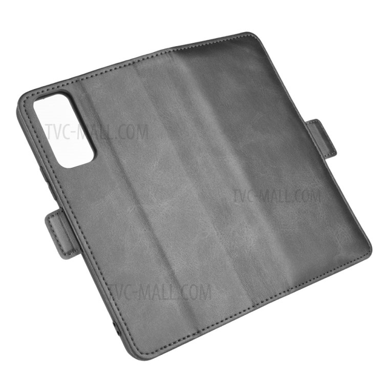Double Magnetic Clasp Leather with Wallet Shell for Honor 30 - Black-2