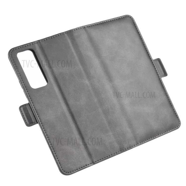 Magnet Adsorption Leather Wallet Case for Huawei nova 7 Pro 5G - Black-2