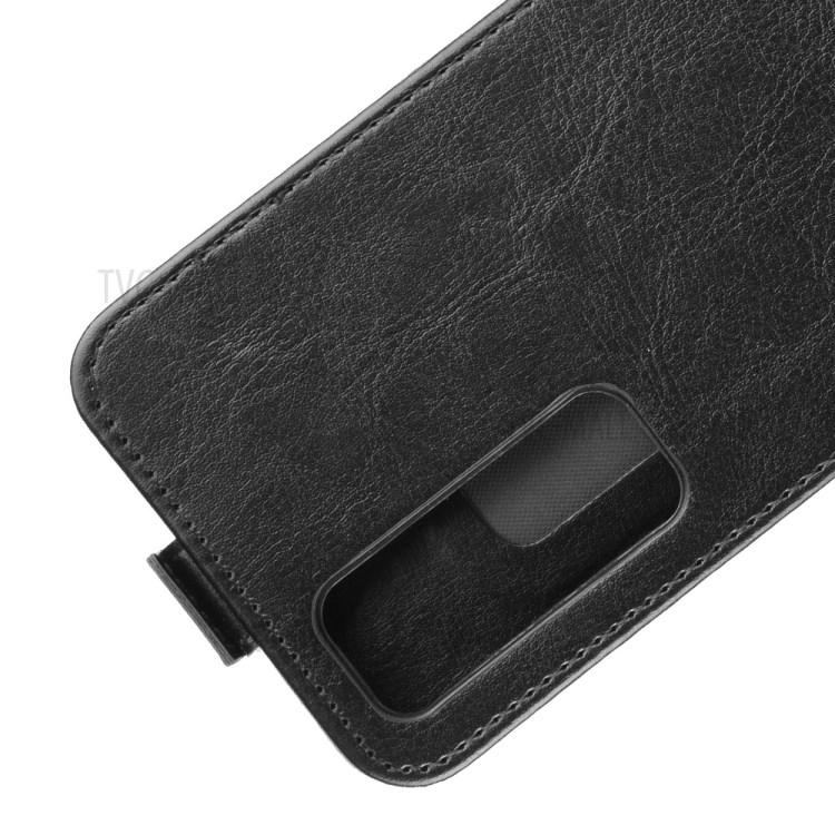 Crazy Horse Skin Vertical Flip Leather Protective Phone Case for Huawei nova 7 Pro 5G - Black-3
