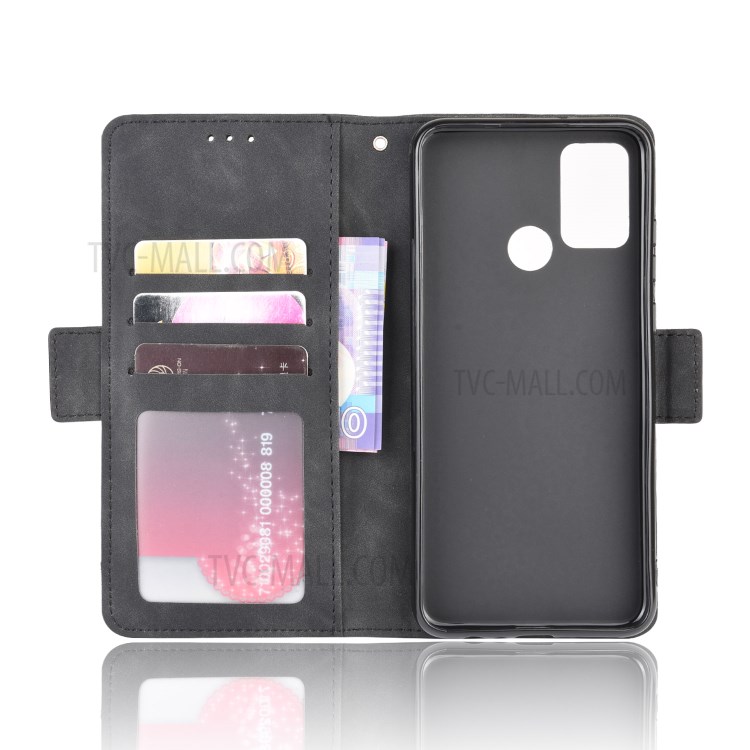 Magnetic PU Leather Shell with Multiple Card Slots for Honor Play 9A/Honor 9A - Black-4