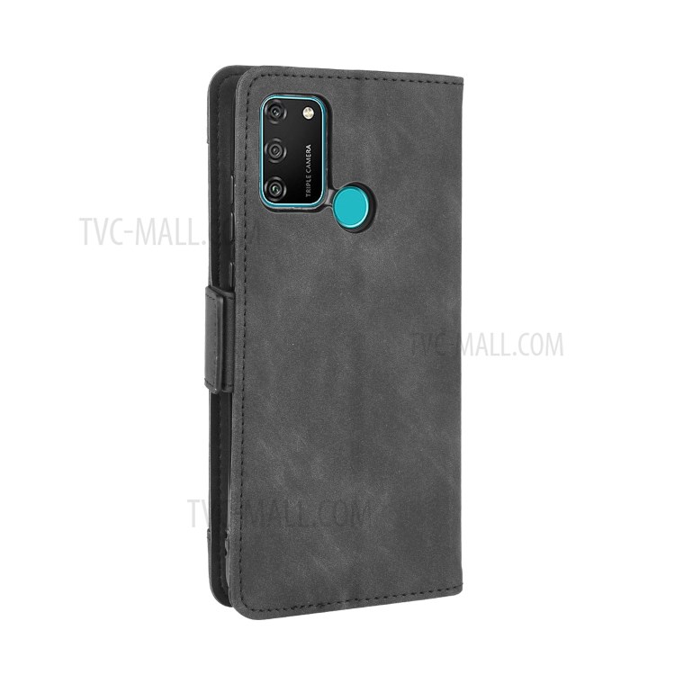Magnetic PU Leather Shell with Multiple Card Slots for Honor Play 9A/Honor 9A - Black-7