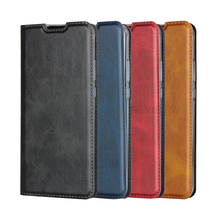 Leather Card Slot Stand Case with Lanyard for Huawei P40 Pro - Black-10