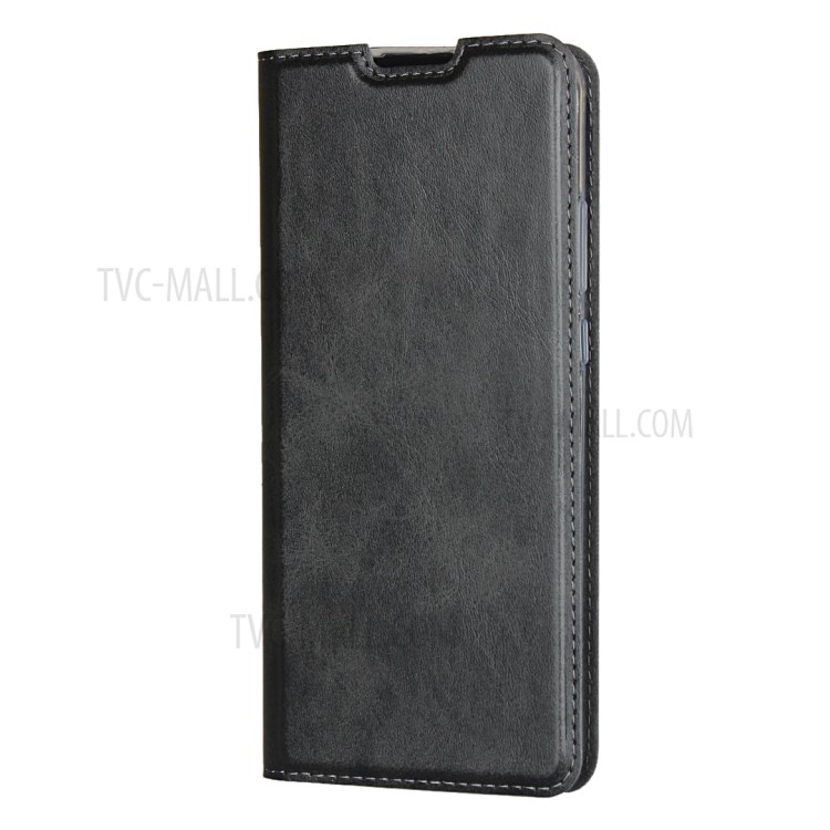 Leather Card Slot Stand Case with Lanyard for Huawei P40 Pro - Black-3