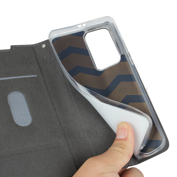 Leather Card Slot Stand Case with Lanyard for Huawei P40 Pro - Black-9