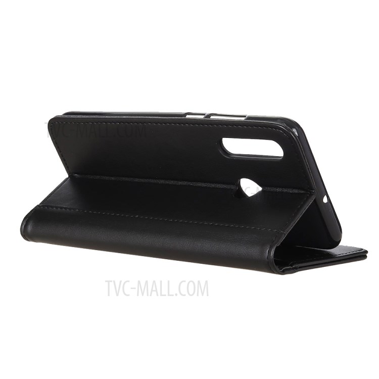 Leather Stand Phone Case with Card Slots for Huawei Y6P - Black-3