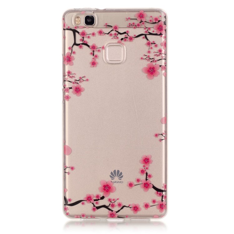 IMD Clear TPU Phone Cover for Huawei P9 Lite / G9 Lite - Plum Blossom-1