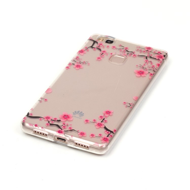 IMD Clear TPU Phone Cover for Huawei P9 Lite / G9 Lite - Plum Blossom-3