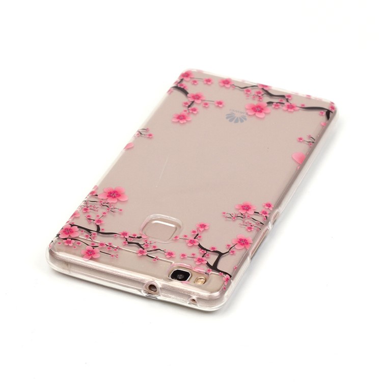 IMD Clear TPU Phone Cover for Huawei P9 Lite / G9 Lite - Plum Blossom-4